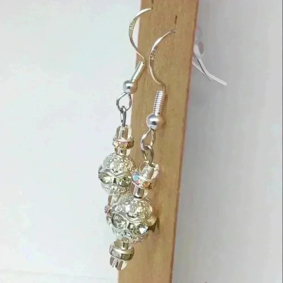 Beaded in Key Largo 925 silver earrings - Picture 2 of 3